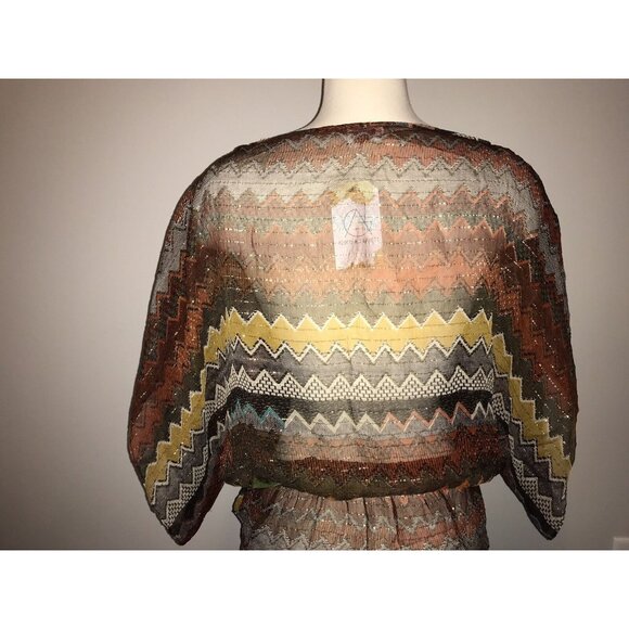 Parker Anthropologie Silk Multi-color Top W/Geometric Print, Size S - Picture 6 of 8